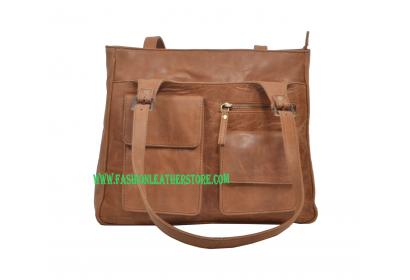Vintage Handmade Buffalo Hunter Leather Women Multi function Latest Generation Ladies Shoulder Messenger Bag